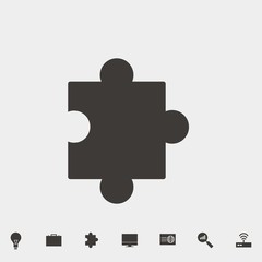 puzzle icon vector illustration and symbol for website and graphic design