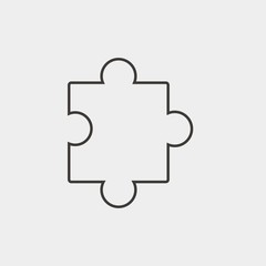 puzzle icon vector illustration and symbol for website and graphic design