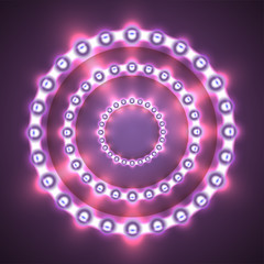 Obraz premium Glittering lights circle