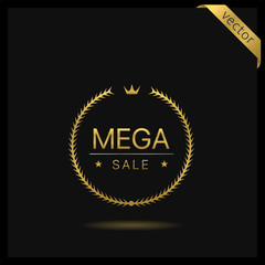 Mega sale Golden wreath icon