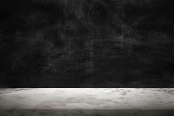 Black wall product background