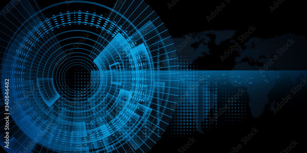 Poster abstract futuristic fade computer technology business background