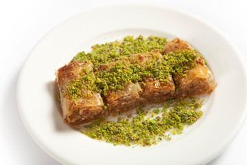 Turkish cuisine, traditional food. Turkish baklava. Antep.
