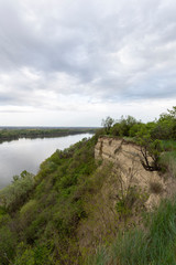 River Danube view from a cliff in Erd, Hungary
