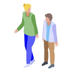 Obraz premium Volunteer support icon. Isometric of volunteer support vector icon for web design isolated on white background