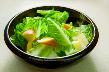 Vegetarian favorite, continental breakfast lettuce salad with diverse vegetables