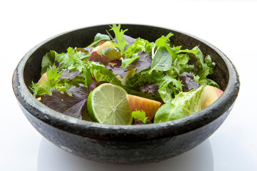 Vegetarian favorite, continental breakfast lettuce salad with diverse vegetables