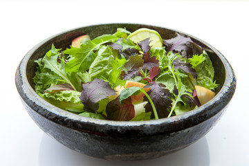 Vegetarian favorite, continental breakfast lettuce salad with diverse vegetables