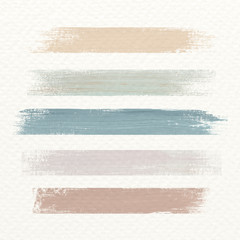 Pastel acrylic brush stroke vector