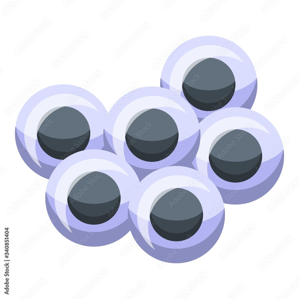 Poster reptile eyes icon. isometric of reptile eyes vector icon for web design isolated on white background