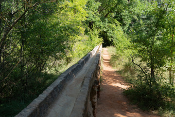 ancient Roman aqueduct in Colorado Provencal at Rustrel france