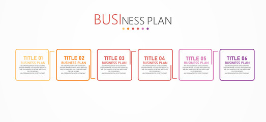 vector illustration Can be used for process, presentations, layout, banner,info graph. There are 6 steps or layers. 