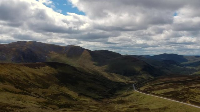 Glenshee, Scotland.
Mountains, cloudy day.