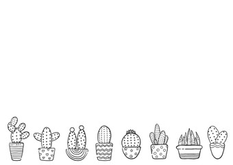 サボテン　背景素材