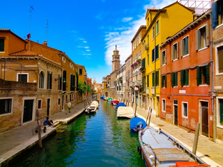 Fototapeta na wymiar Canal of Venice, Italy