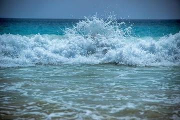 An amazing shot of sea wave splash