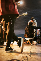 Man casually standing on the stage