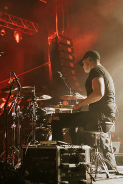 Drummer In A Rock Concert