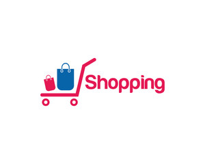 Shopping Cart Logo Design Vector
