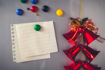 Christmas frame paper note, Picture frame for text Merry Christmas and Happy New year.