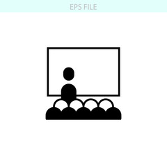 Lecture icon. EPS vector file