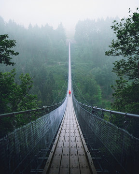 Hanging bridge in Germany