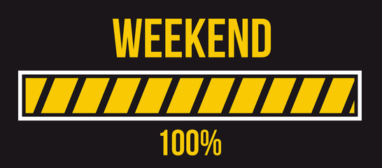 Progress loading bar Weekend