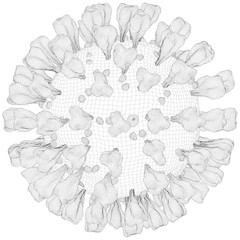 Corona Virus Vector. Illustration Isolated On Background. A Vector Illustration Of Coronavirus.