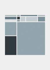 Mondrian style art colorful logo design illustration