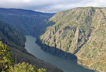 Obraz na płótnie Canvas The Sil river canyon from Parada del Sil, Ourense province, Spain