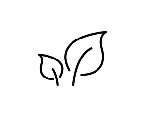 Leaf line icon