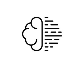 Machine learning line icon