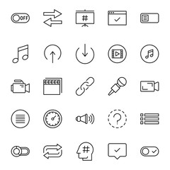 Sign icon set.