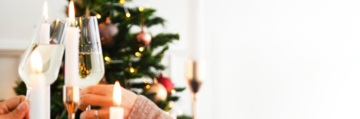 Festive Christmas dinner