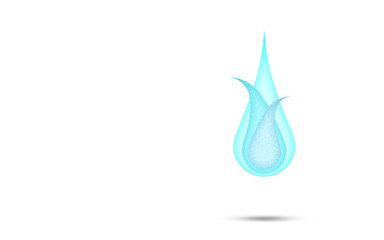 
Graphic Water Drop Isolated background