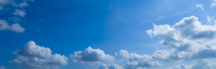 White cloud and Beautiful with blue sky background.