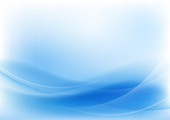 Abstract blue wave and line background