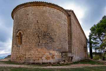 Panoramic view of Siurana village in Catalonia, Spain