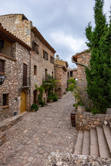 Obraz na płótnie Canvas Panoramic view of Siurana village in Catalonia, Spain