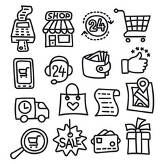 shopping icons