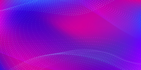 Abstract Blue, Rose Waves on the Colorful. Glitch Background. Connection Technology Background. Abstract Big Data Background.