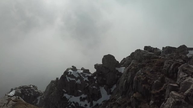 italian mountain Grignetta aerial landscape view