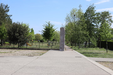 Le parc Bourlione à Corbas, grand espace vert - Ville de Corbas - Département du Rhône - France