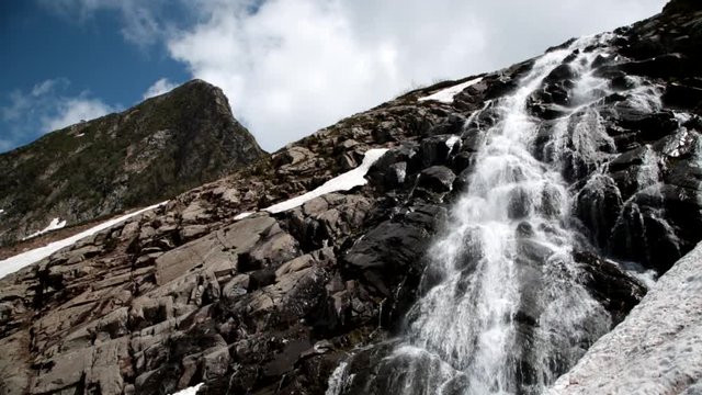 Russia, Krasnaya Polyana, waterfall Bear