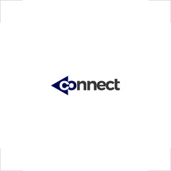 connect logo type arrow design