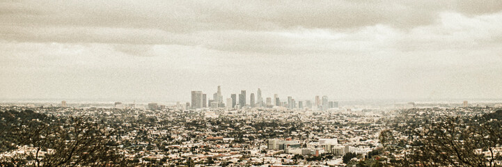 View of Los Angeles from the hills