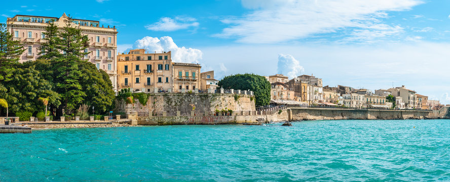 Seafscape of Ortigia. Syracuse, Sicily, Italy