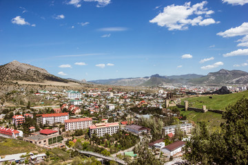 view of the city of Sudak from the top of  Sokol 23/04/18