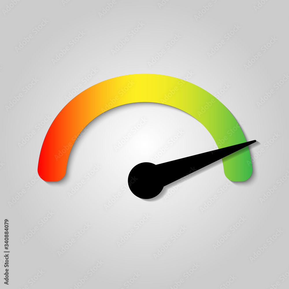 Poster the tachometer, speedometer and indicator icon. performance measurement symbol. internet speed test 