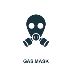 Gas Mask icon. Simple illustration from personal protection collection. Creative Gas Mask icon for web design, templates, infographics and more